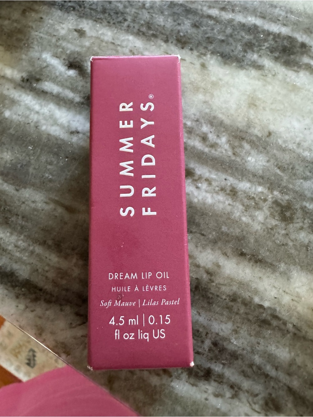 Summer Fridays Dream Lip Oil — Soft Mauve Box